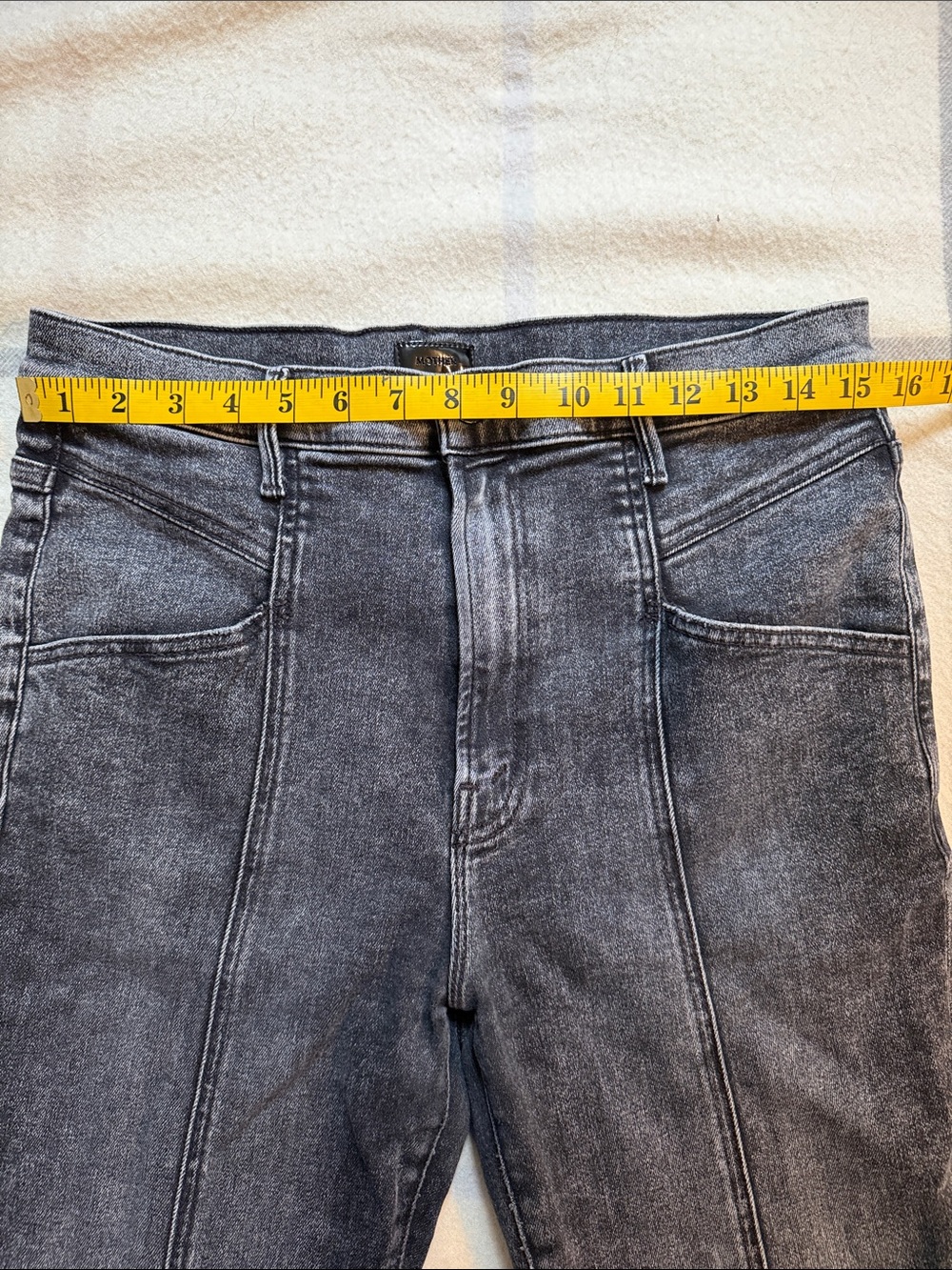 MOTHER The Seamed Swooner Skimp Jean in Train Stops Size 32 - Picture 14 of 16